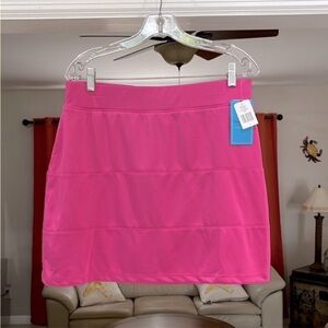 NWT Court Haley Women’s Pull On Solid Hot Pink Golf Skort Size M
